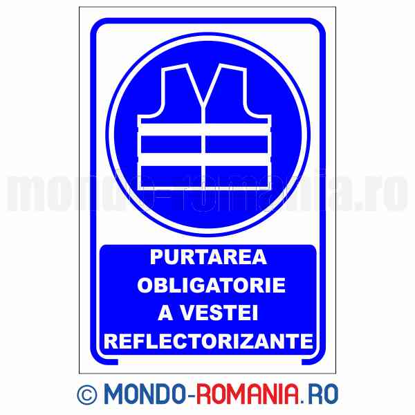 PURTAREA OBLIGATORIE A VESTEI REFLECTORIZANTE - indicator de securitate de obligativitate pentru protectia muncii